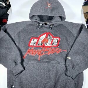 Johnny Blaze Hoodie Extra Large Black Rap Method Man 90s Streetwear Distressed